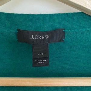J.Crew wool cardigans and silk, lace and cotton blouse